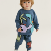 Blue Dino Clothing Set